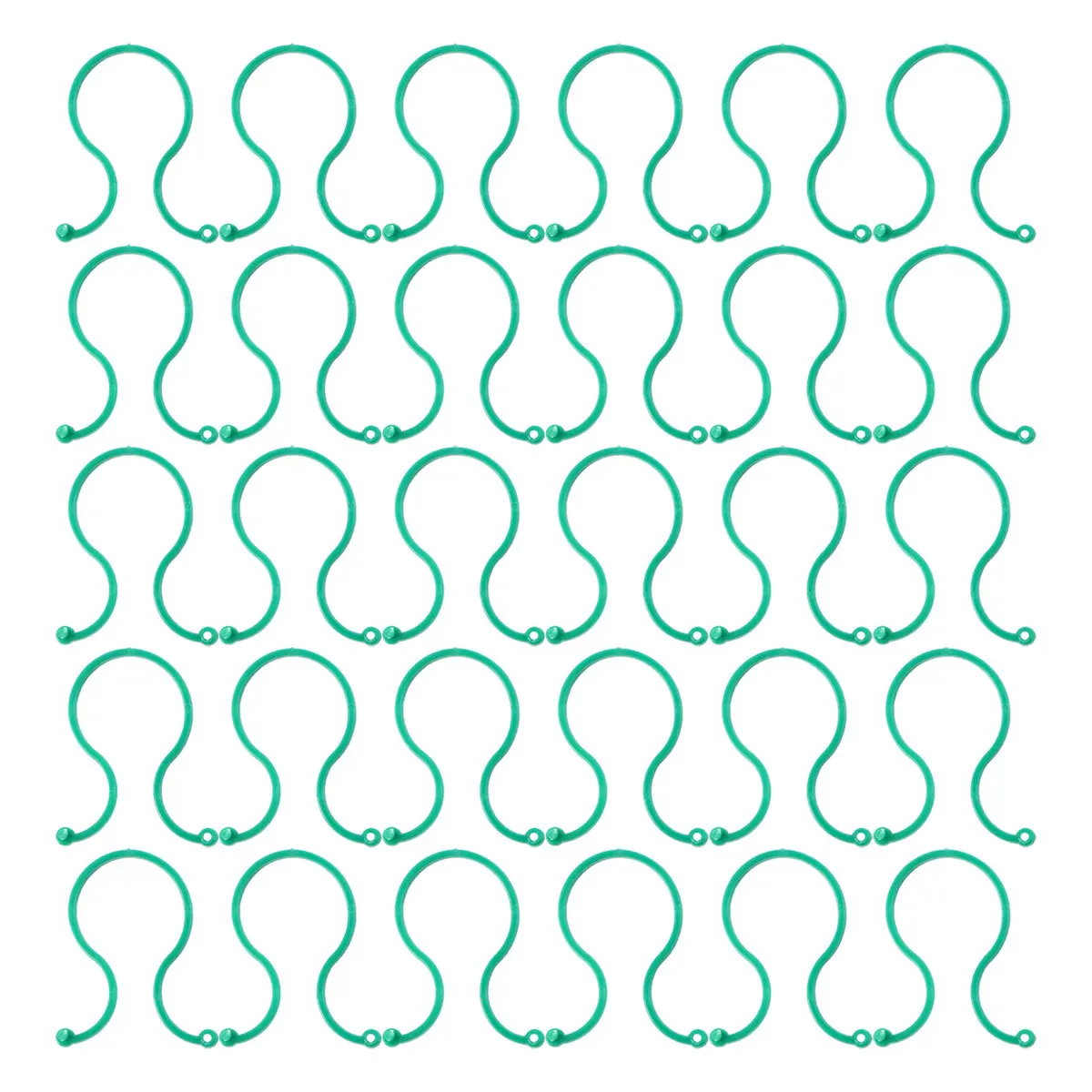 

100 шт. садовых фиксирующих дуг, простые круглые опоры для цветов и овощей, для подвязки вьющихся растений, садовые принадлежности