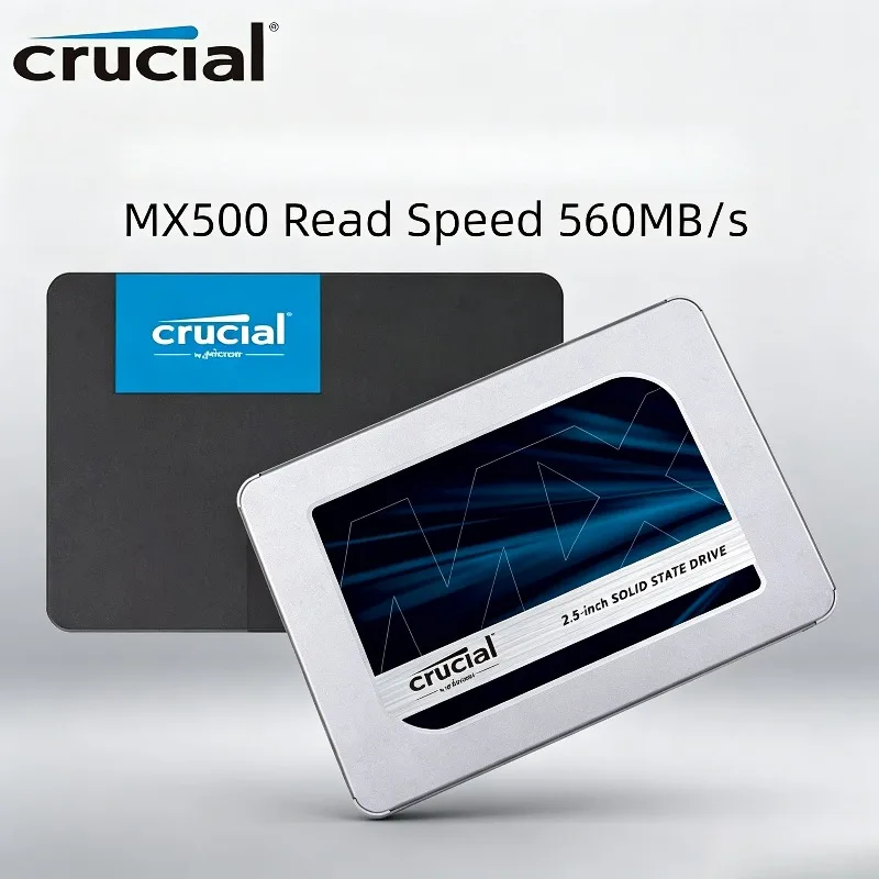 Crucial MX500 SSD 3D NAND SATA 2.5 inch 500GB 1TB 2TB  High Speed Internal Solid State Drive for Laptop Hard Disk Max