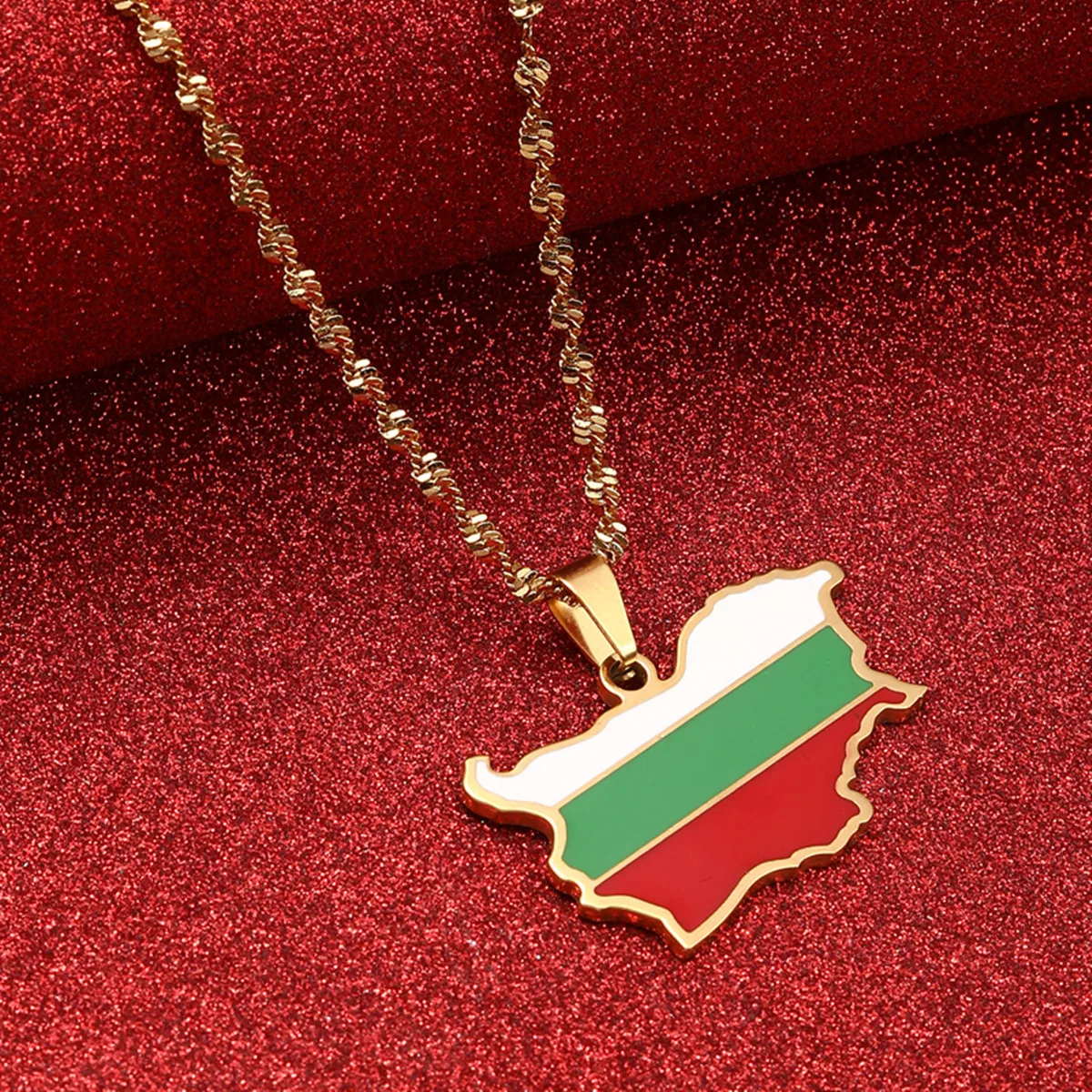 Stainless Steel Bulgaria Pendant Necklace For Women Men Bulgarian Necklaces Jewelry