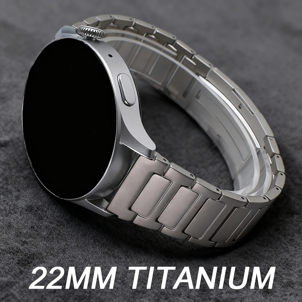 22 مللي متر حزام تيتانيوم لساعة هواوي GT6 Pro 46 مللي متر GT5 Pro GT4 46 مللي متر حزام معدني فاخر للرجال لساعة Amazfit Balance GTR 4 3 2