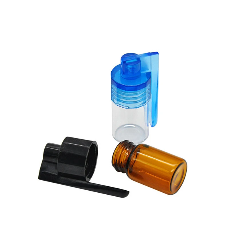 2/4 Stück 36 mm 51 mm Flaschenetui Glasflasche mit 1 Stück Funel Kunststoffabdeckung Aufbewahrungsflasche Wohnaccessoires Cooles Gadget für Männer – Detail 7