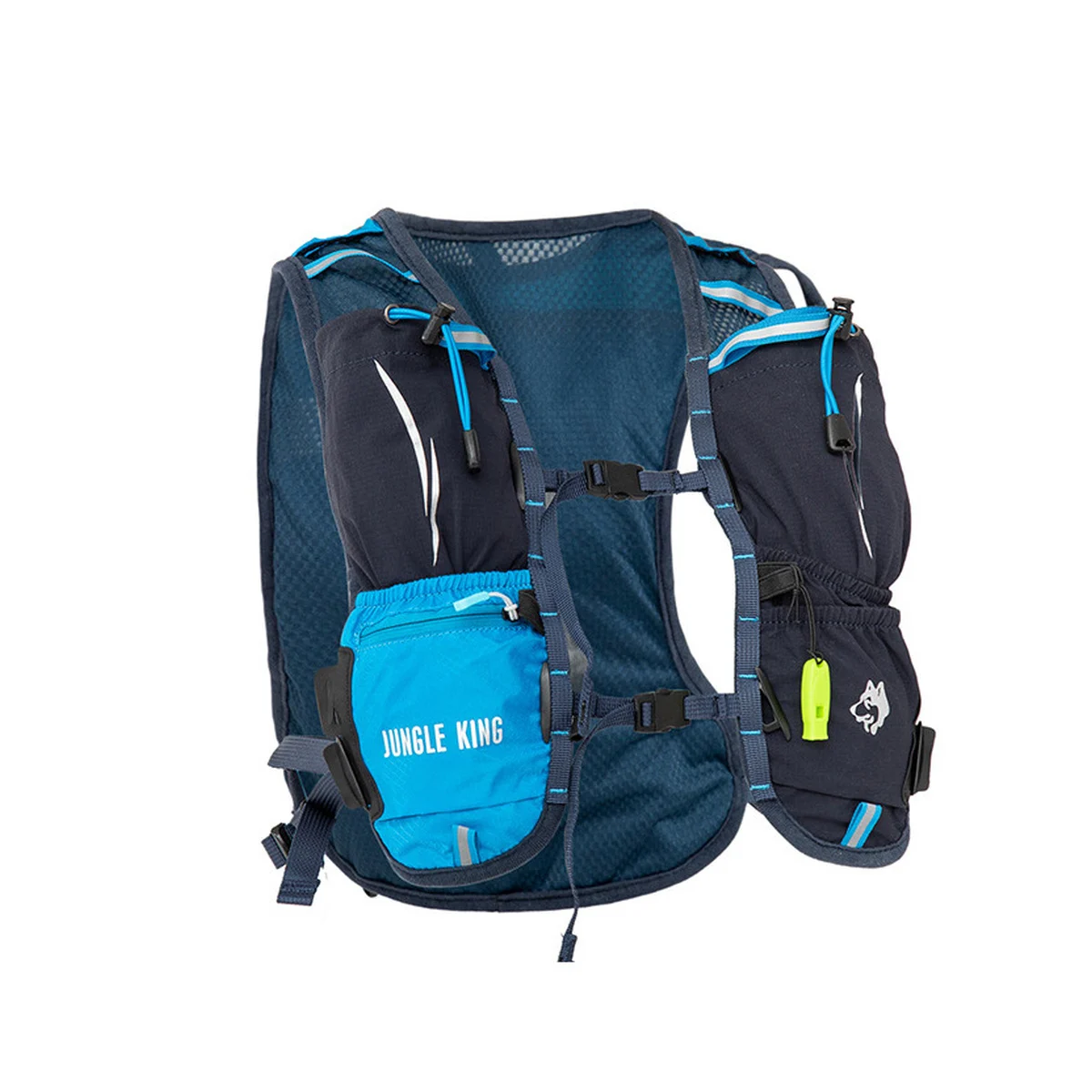 8L Lightweight Nylon Running Vest Backpack Breathable Hydration Compatible Pack with Front Pockets for Cycling Trail Hiking