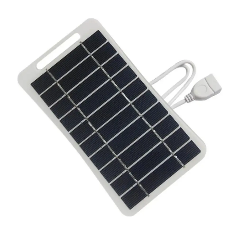 5V 2W USB Solar Charger Panel with USB Output High Efficiency Solar Panel Charger Durable Multipurpose Portable Solar System