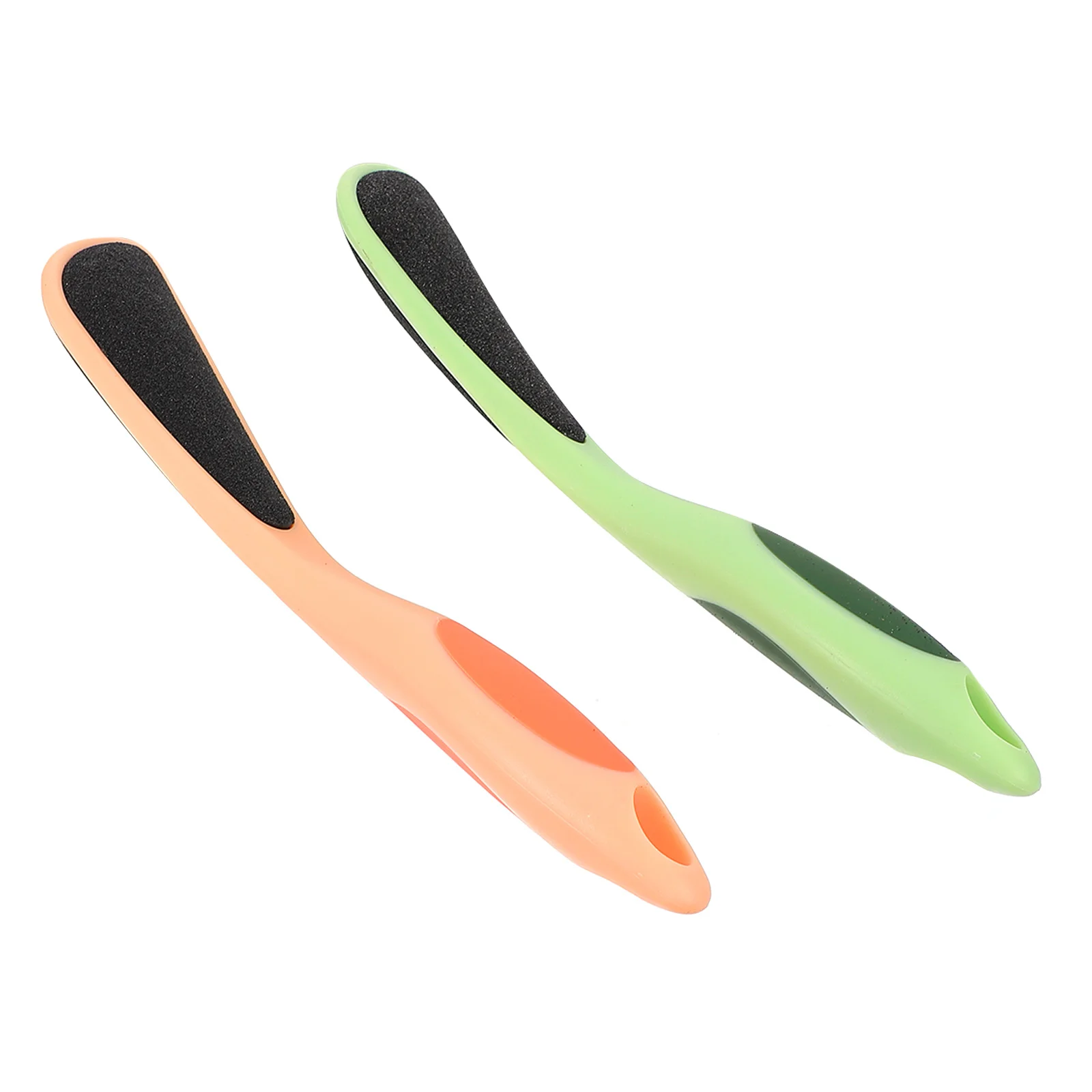 Ferramentas profissionais para cuidados com os pés, 2 peças, design requintado, removedores de calos de dupla face, suporte confortável para a vida diária e presentes