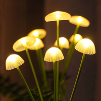 LED solar jellyfish mushroom lamp, used for outdoor courtyard landscape decoration lighting, suitable for lawns, garden terraces