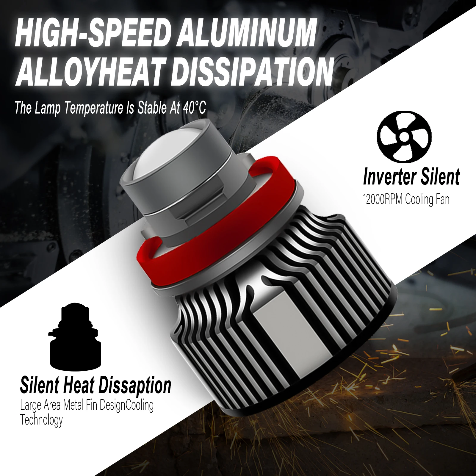 Laser Lens H11 H8 H9 Led Fog Light Bulb H4 Led Fog Lamp 9005 HB3 9006 HB4 CSP 8000K 6000K 3000K Turbo Fog Light For Car 12V 24V