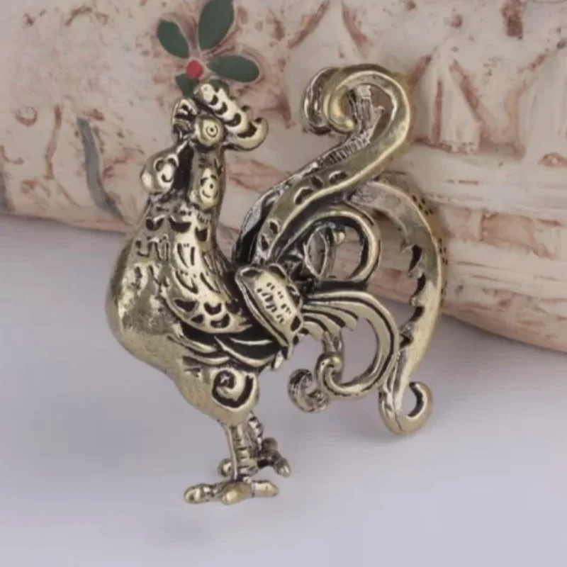 Vintage Copper Bronze Ornaments Solid Pure Brass Animal Figurines Decorations