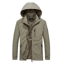 Men's Waterproof Windbreaker Jacket with Hood #3