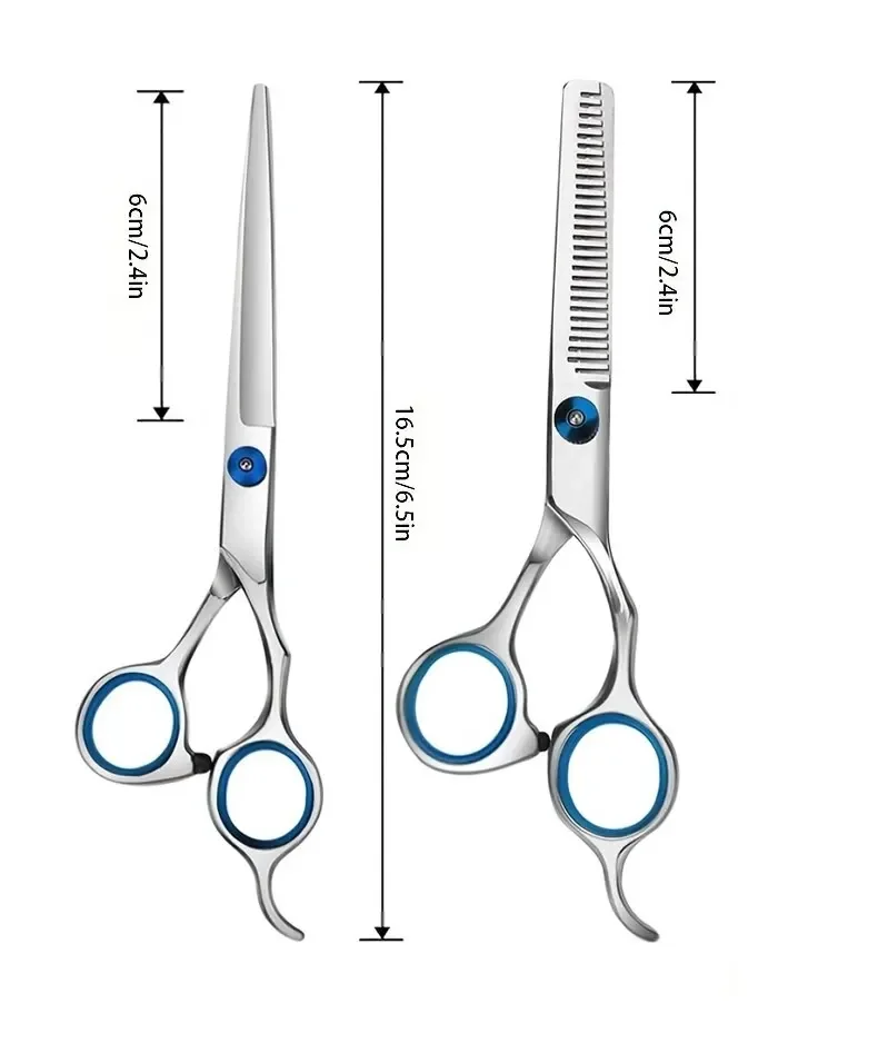 Professionelle Friseurschere aus Edelstahl zum Schneiden und Ausdünnen für den Heim- und Salongebrauch – Detail 10