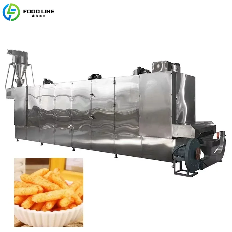 Customized Industrial Puffed Food Production Line Large Output Puffed Snack Production Line for Mass Production
