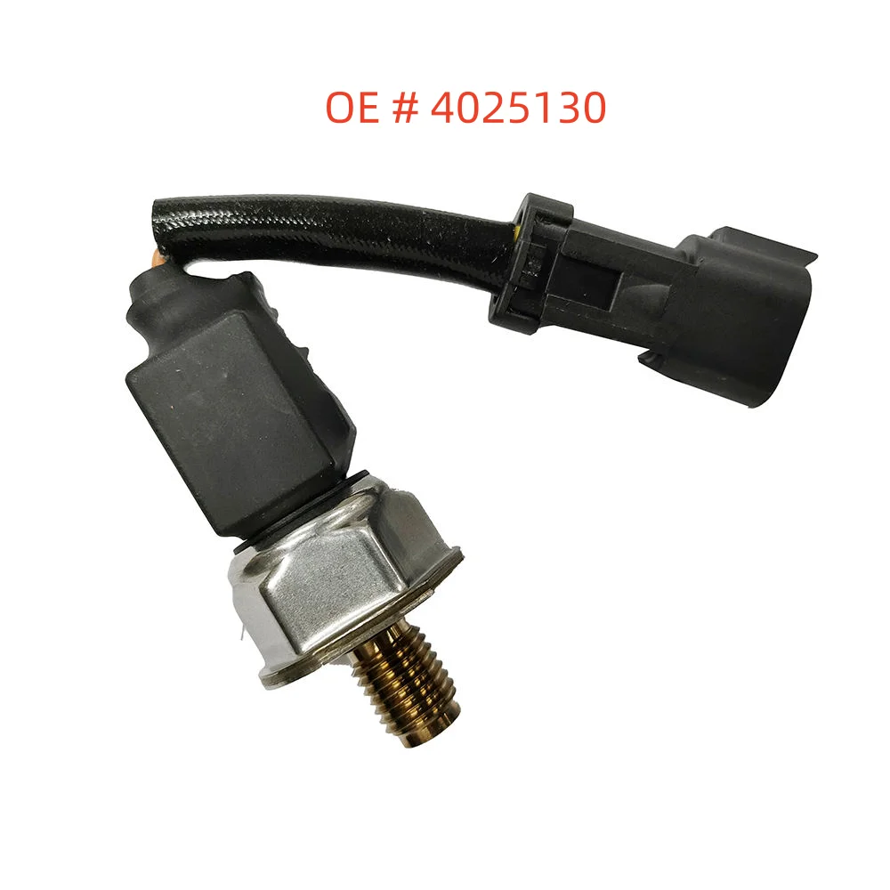 high quality new 4025130 Fuel Rail Pressure Sensor Replacement Parts Kit- 5PP5-2 W/Connector Plug For Cummins QSC 8.3