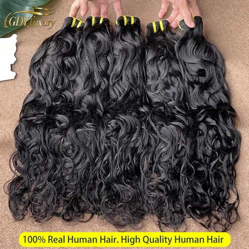 Extensiones de cabello humano crudo ondulado Natural de grado 15A que tejen paquetes de cabello virgen crudo 100% vietnamita sin procesar cabello rizado Natural