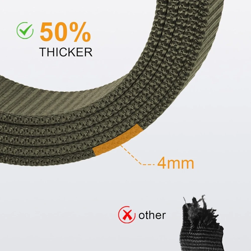 حزام تكتيكي للرجال من YOORAN سريع الإصدار - حزام نايلون عالي التحمل لـ EDC وصالة الألعاب الرياضية والمشي لمسافات طويلة |   هدية للرجال