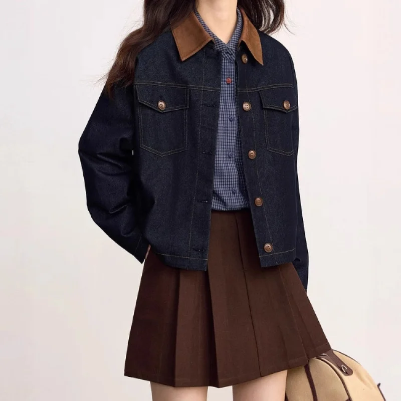 بدوره إلى أسفل طوق المرأة، جديد الخريف خمر قمة الموضة فضفاضة #1