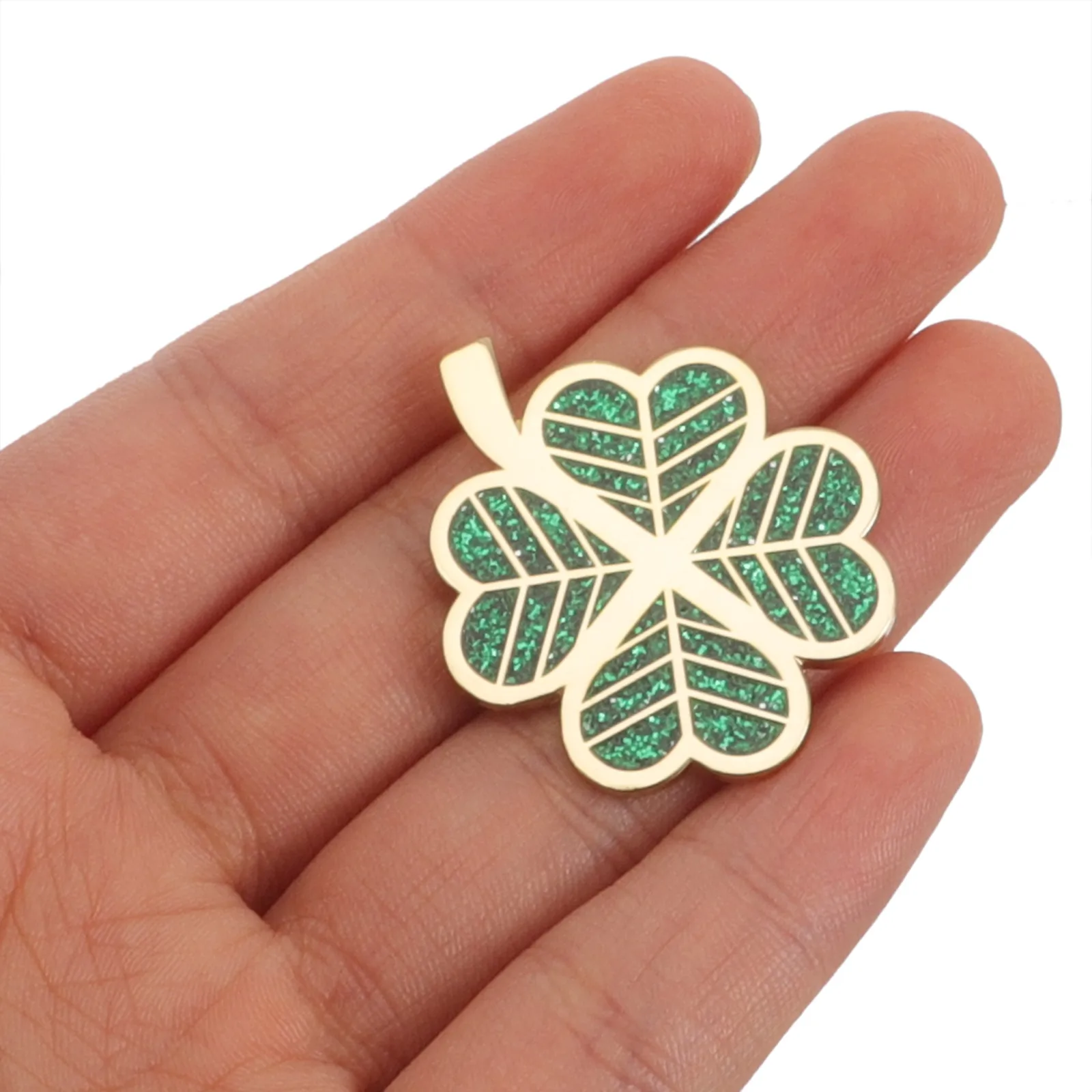 

Four Leaf Marker Portable Wear-Resistant Metal Hat Clip Delicate Golf Ball Marker Gift Golfs Supplies