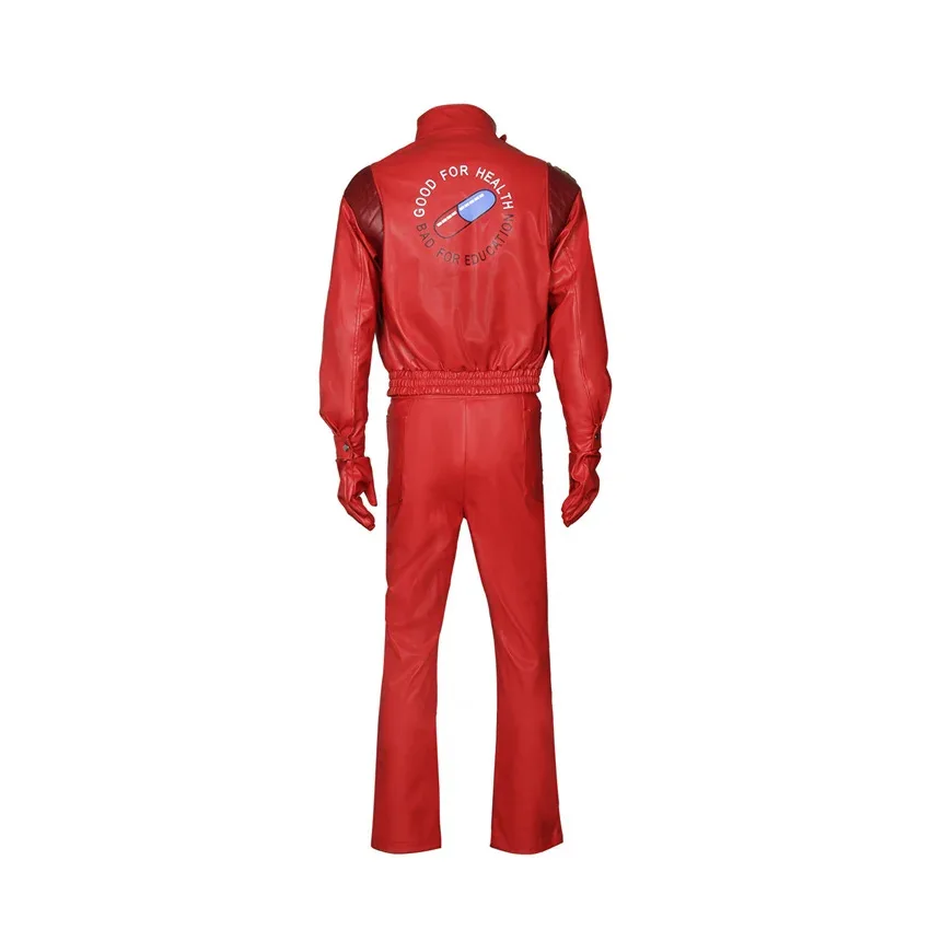 Anime AKIRA Shotaro Kaneda Cosplay Costume Akira No.28 Artificial Red PU Motorcycle Uniform Halloween Fancy Cosplay Clothing view 3
