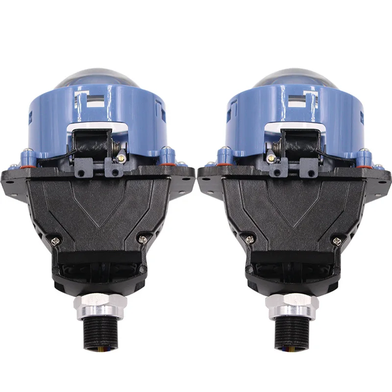 2025 P02 Bi LED Projector Headlight with Halo 130W High Power Laser Lens Dual Beam Car LED Headlamp Xenon Replacement Bulb