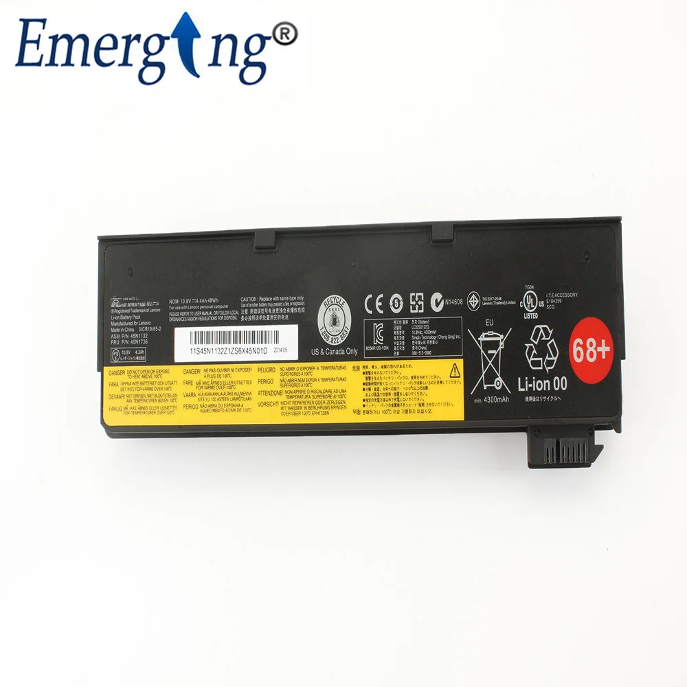 10.8V 48Wh New  Original Laptop Battery for Lenovo ThinkPad T440 T440S X240 X240S S440 S540 X250 45N1132 45N1124 45N1130