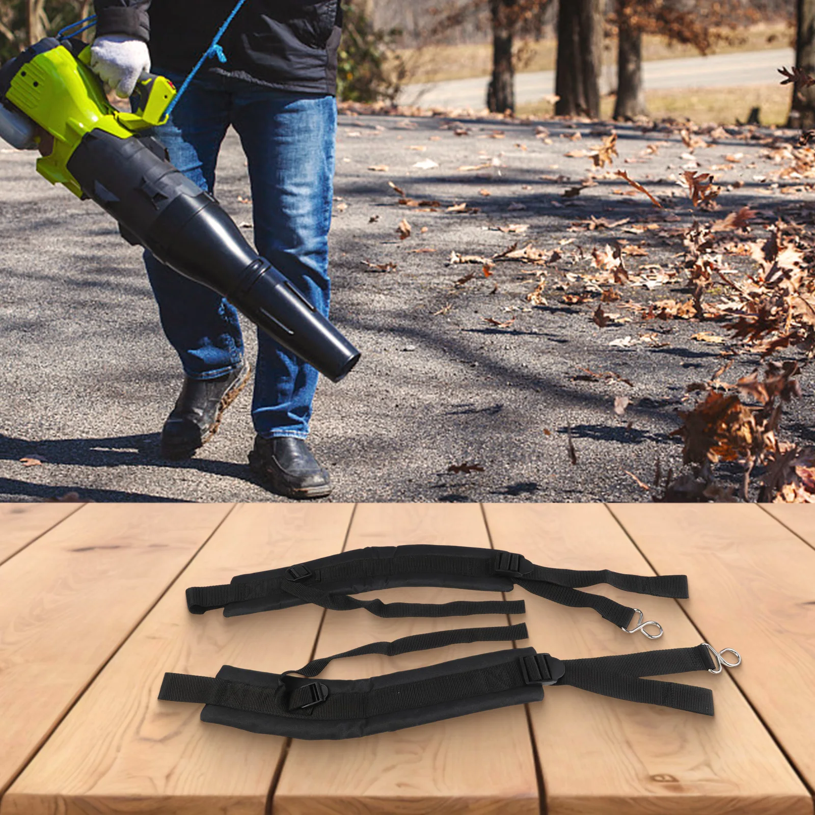 Garden Work Yard Maintenance Backpack Blower Straps Electric Tool Ergonomic Shoulder Support Comfortable Weight Distribution