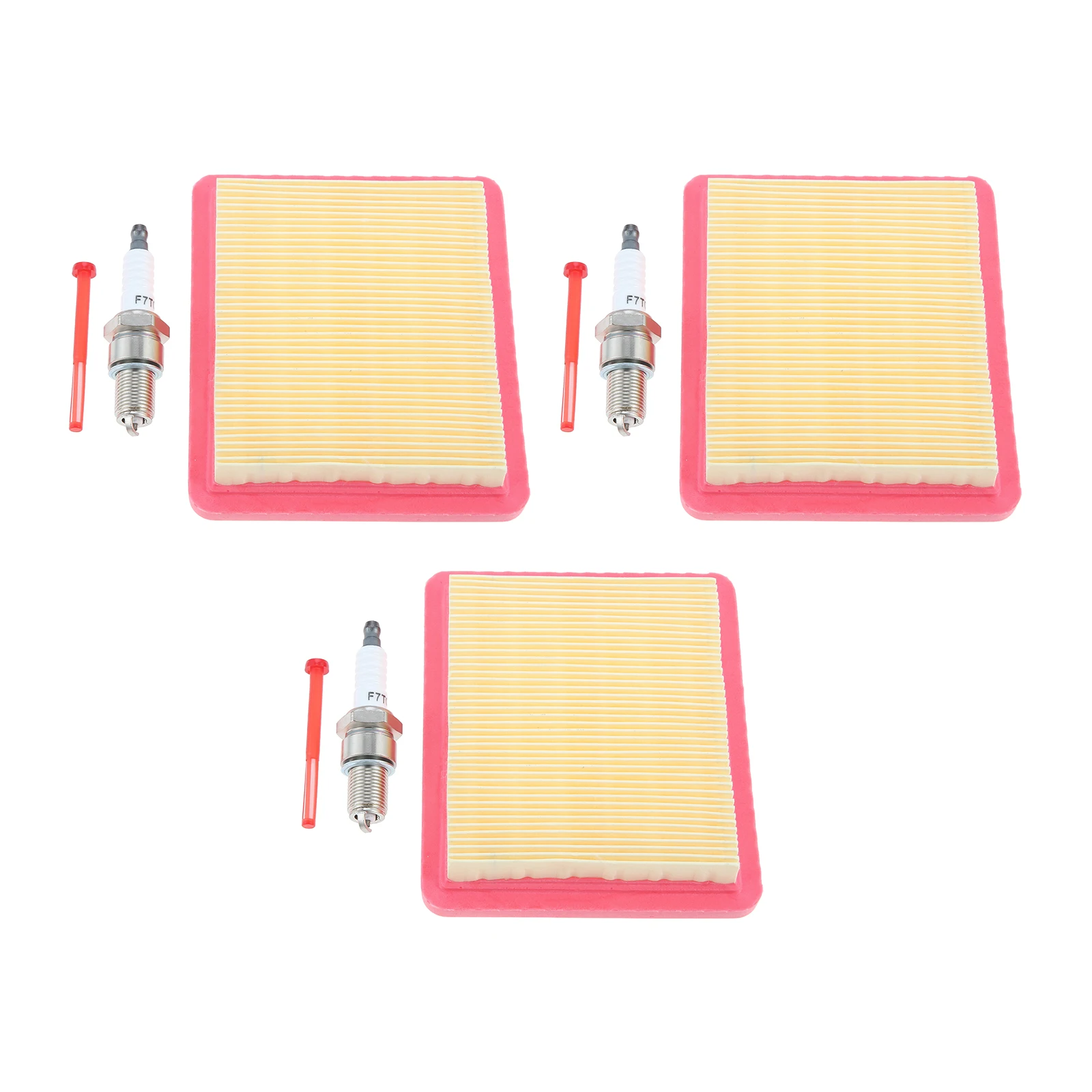 3Sets Fuel Filters Gcv160 Air Filters with Spark Plugs Fit for Hus HU800AWDH lcc221rw Honda GCV160 GCV160A0 EB2800I Generator