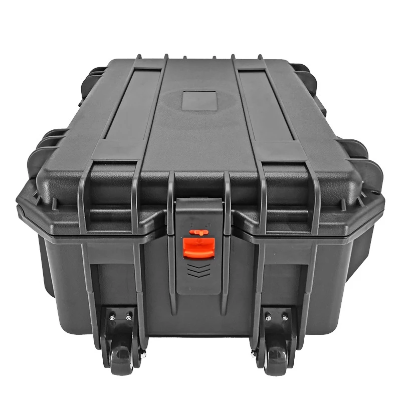 Pull Rod Toolbox Waterproof Plastic Handheld Toolbox Multifunctional Portable Tool Case Tough Build Toolboxes with Lock Hole