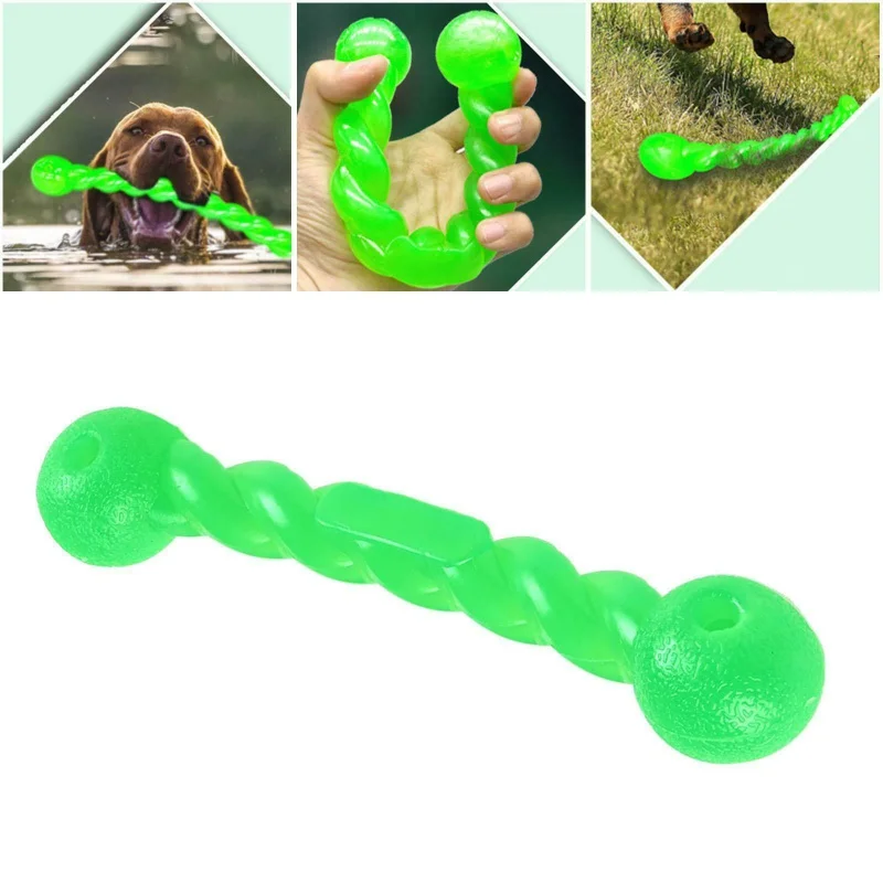 Pet Toys Dog Rubber Teeth Grinding Sticks Dog Nibbling Toys Teeth Cleaning Grinding Bite Resistant Interactive Dog Toys