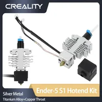 CREALITY Original Ender-5 S1 Hotend Kit Silver Metal Titanium Alloy+Copper Throat 3d Printer Parts