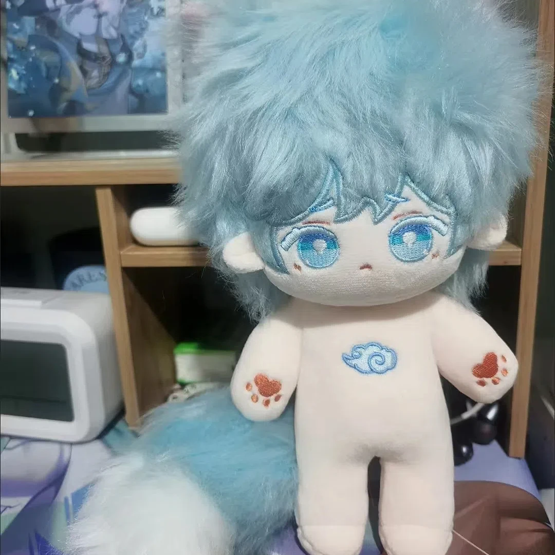 20 سنتيمتر لعبة Genshin تأثير تشونغ يون شخصيات كرتونية تأثيري أفخم الجسم الأذن الذيل لعب للأطفال الكرتون بلوشي الهدايا