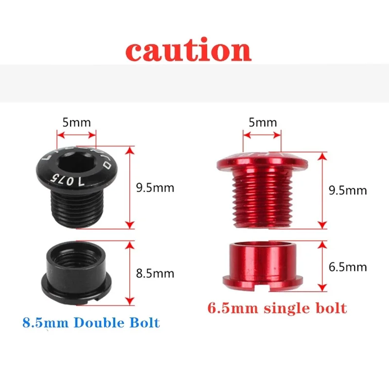 HASSNS Bike Screw-Bolt Colored Screws Chainring Bolts Crank Arms Mtb Tray Crown Bicycle Modification Part For Apartment Repair
