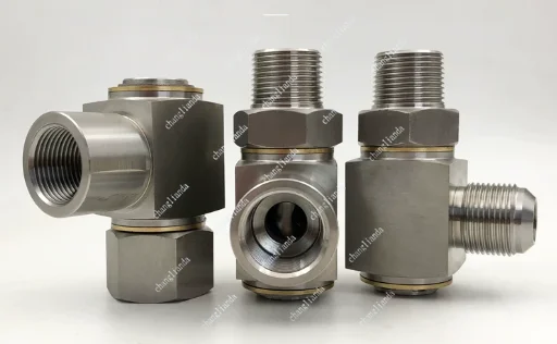 High-Pressure 360-Degree Hydraulic Rotary Stainless Steel Universal Joint Right-Angle Hose Reel Swivel for Various Applications
