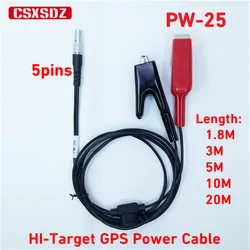 Hi-Target GNSS GPS RTK Power Battery Cables PW-25 Hi Target GPS Cable PW25