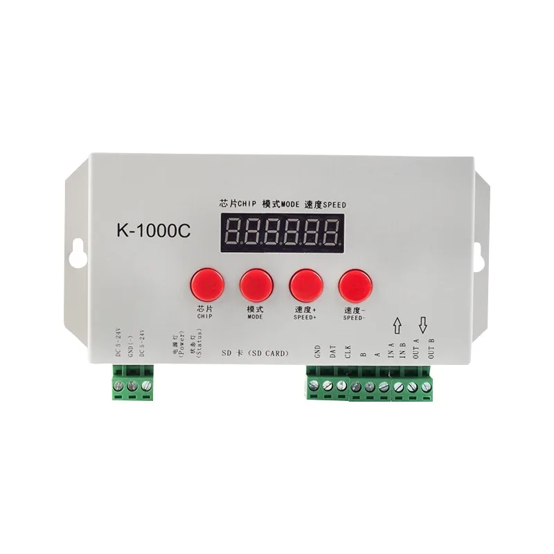 

K1000C Full Color 2811LED Strip Dimmers 2812 1903 Slide Strip Programmable Controller
