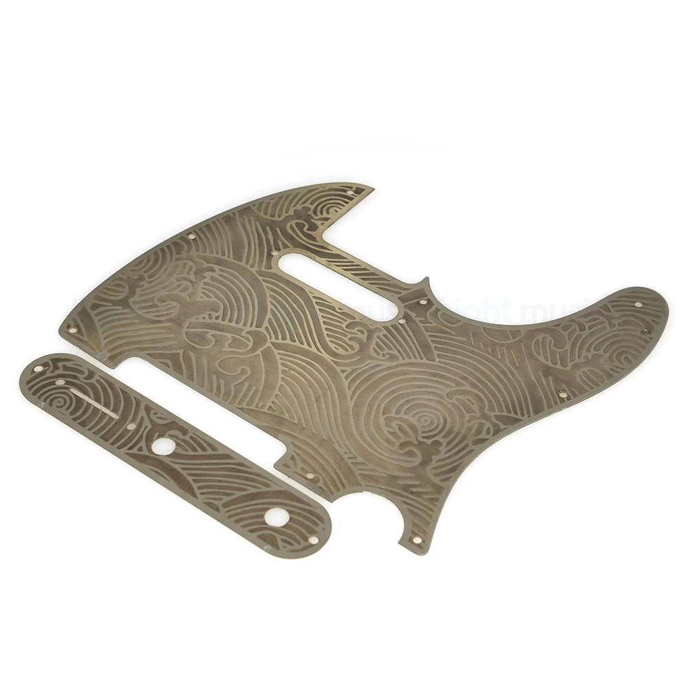 Vintage 5 Holes 8 Holes Stainless steel Tele Guitar Pickguard with Screws Scratch Plate for Electric Guitar