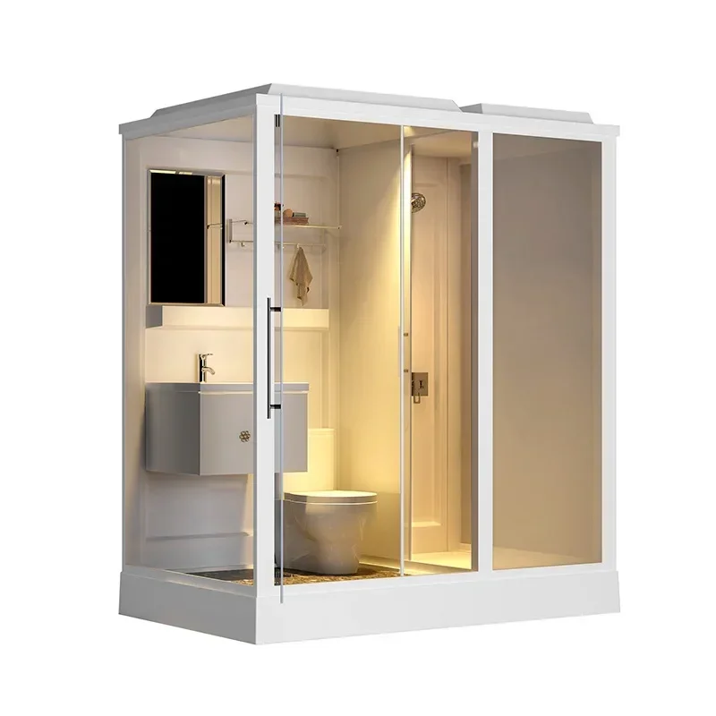 Luxury portable toilet and shower room Prefabricated bathroom Modular shower room with toilet