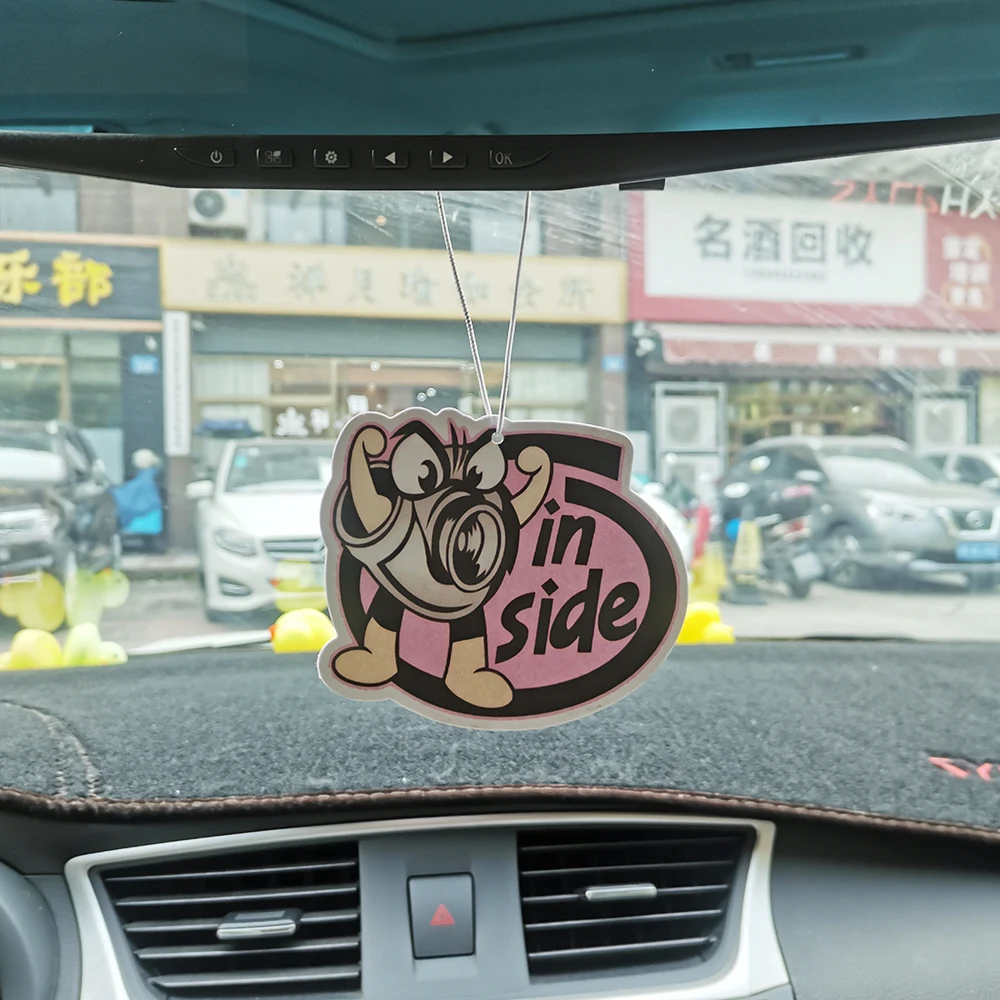 JDM Culture Car Air Freshener Hanging Rear View Solid Paper Diffuser Interior Accessories Auto Rearview Mirror Fragrance Pendant