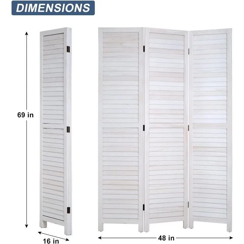 Imagem -05 - Madeira Quarto Divisor Alto Privacidade Wall Divider 677 x 169 Cada Painel Tela de Madeira Dobrável para Home Office e Quarto 43 Pés 3-panel