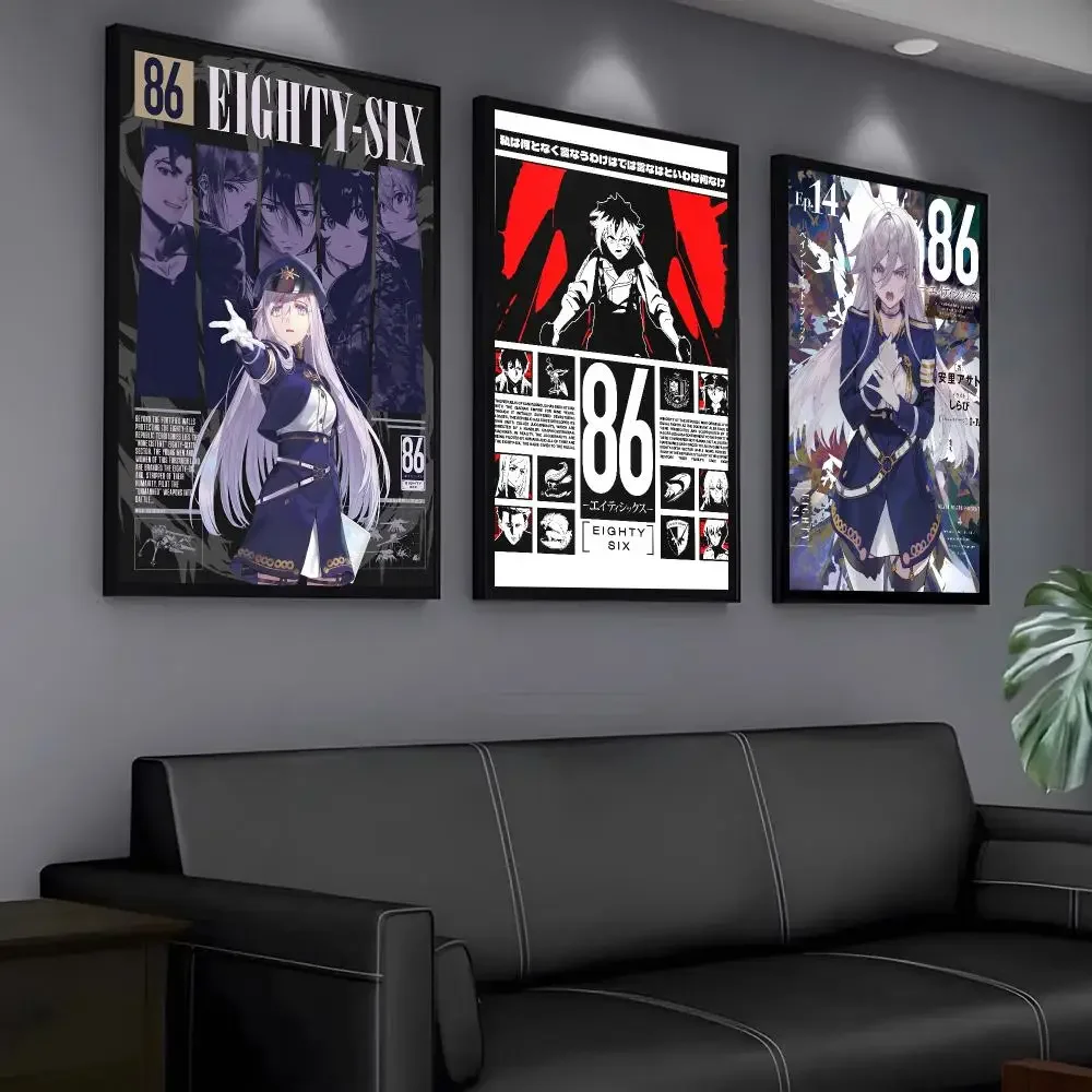 Anime 86-Eighty Six Poster Modern PP Paper Wall Art Sticker Minimalist Decorative for Home Wall Decor Gift