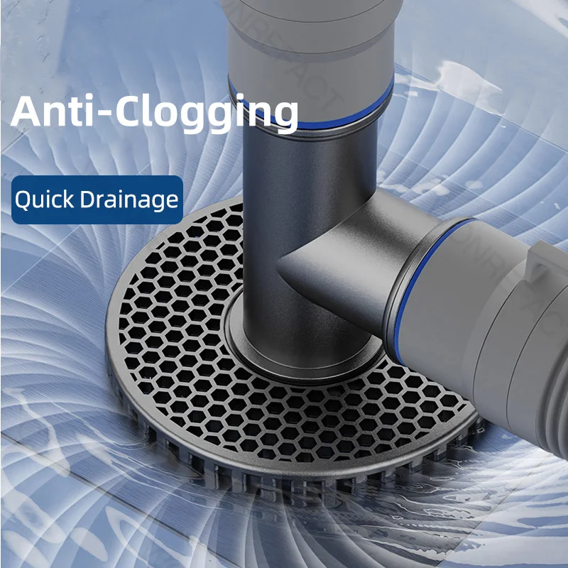 Multi Functional Washing Machine Floor Drain Tee Dual Purpose Connector Tee Joint Adapter Drain Sealing Tool Sink Drainage Pipe
