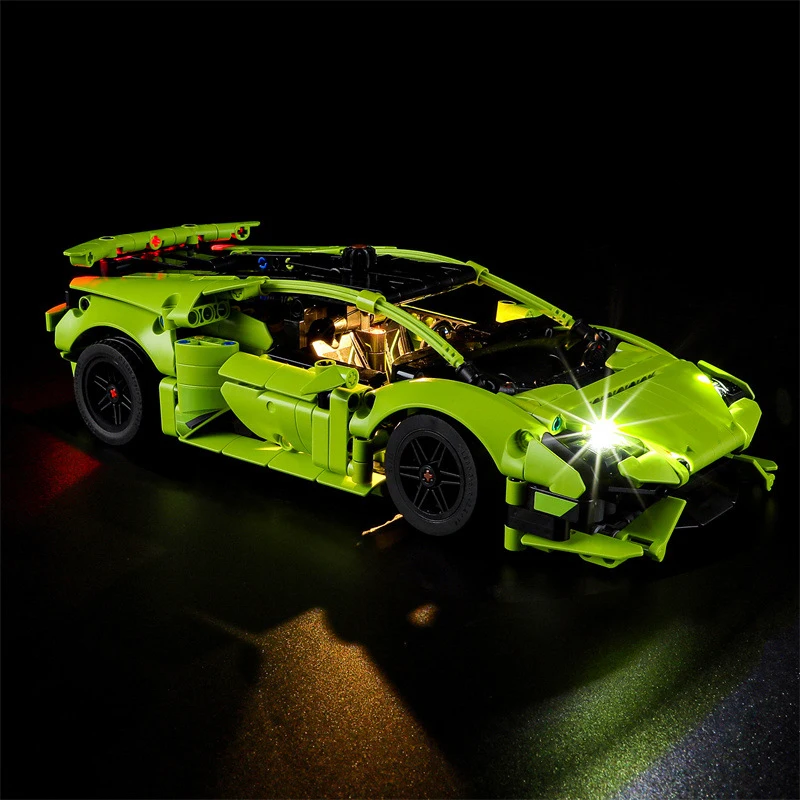 DIY LED Light Kit For LEGO 42161 Super Sports Car Hypercar (Only LED Light,Without Blocks Model)