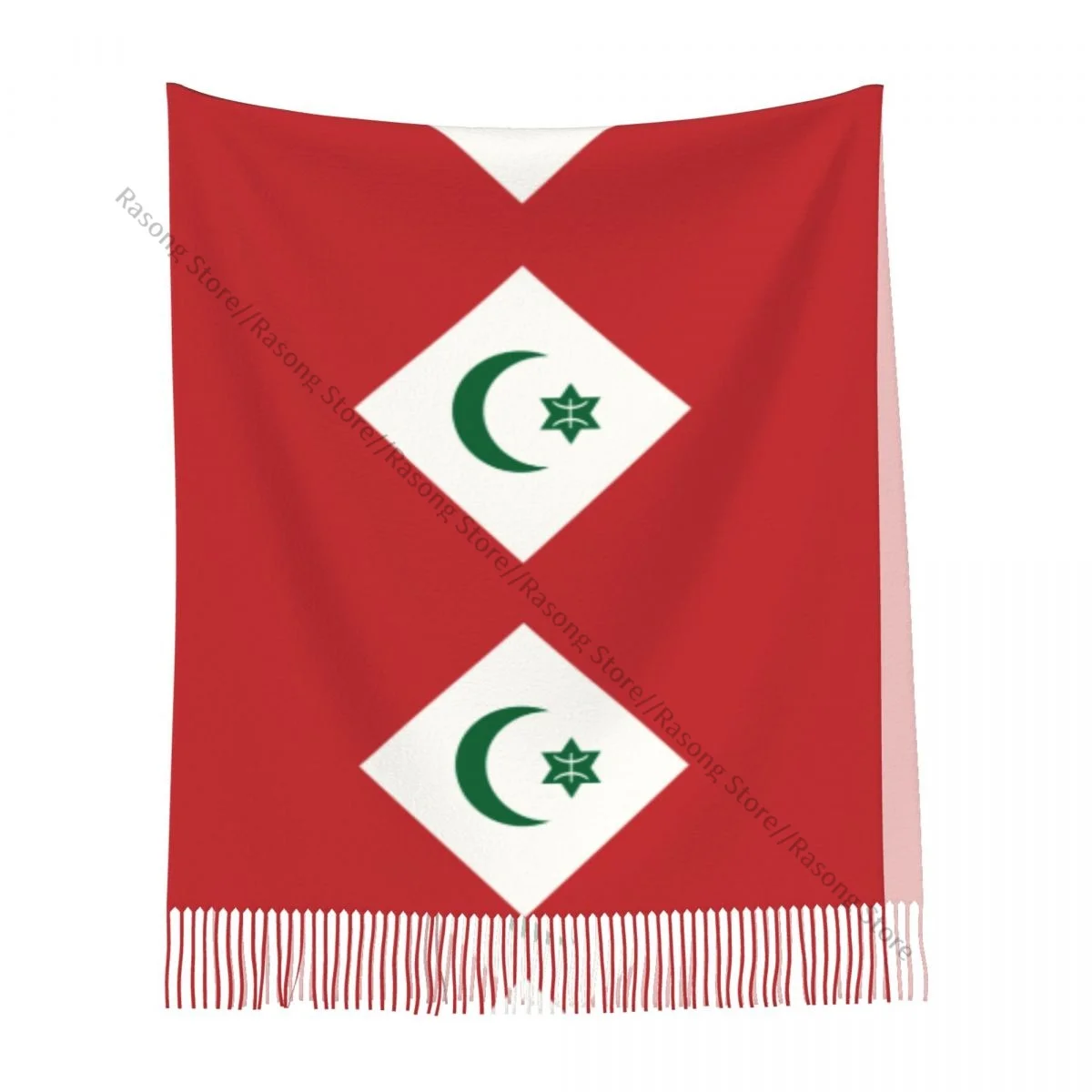 Rif Amazigh People Flag Winter Scarf Shawls Wrap Women Men Warm Bufanda Tassel Scarves