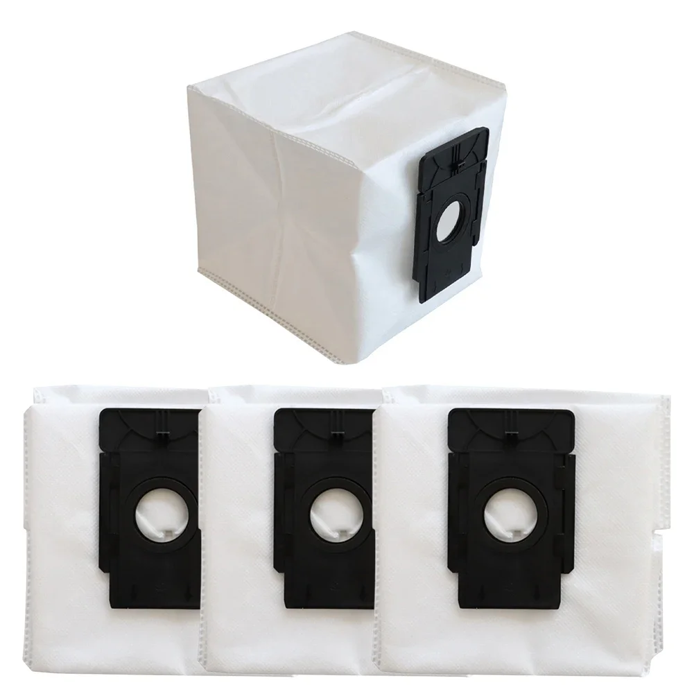 

Automated Cleaning White And Black Robot Vacuum Bags 4L Dust Bags Seals When Lifted Suitable For RVA200 Fits RV10 Plus
