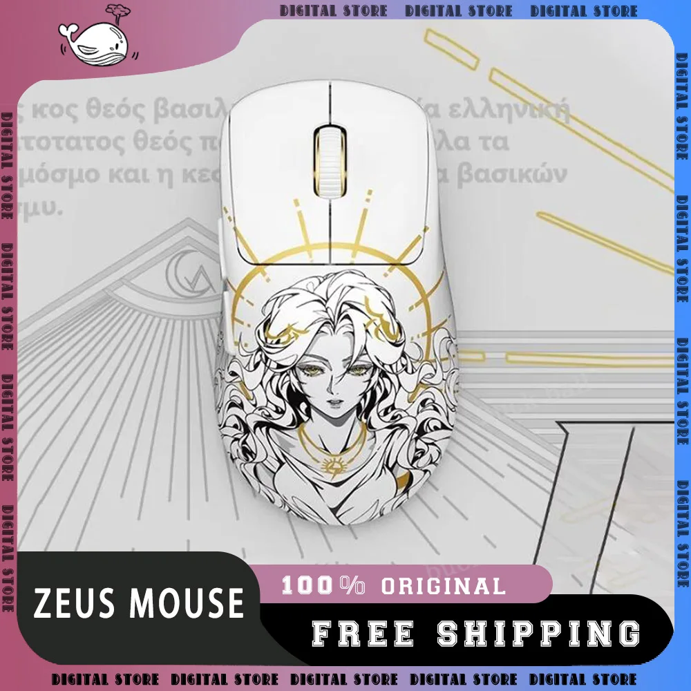 Waizowl Ogm Pro V2 Zeus Mouse Paw3950 3 Mode 8K Polling Rate Wireless Mouse Lightweight Game Mouse Mice PC Accessories Custom