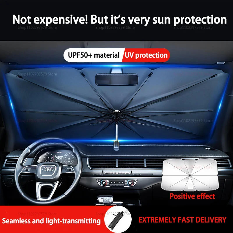 Nuevo Parasol de coche dentro del parabrisas delantero Protector solar aislamiento bloqueador solar portátil herramienta de almacenamiento