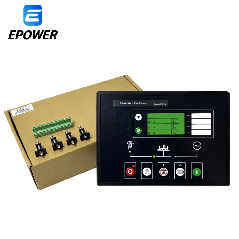 Deep Sea DSE5220 Generator Electronic Control Panel Auto Start Controller for Engine Spare Parts Genset