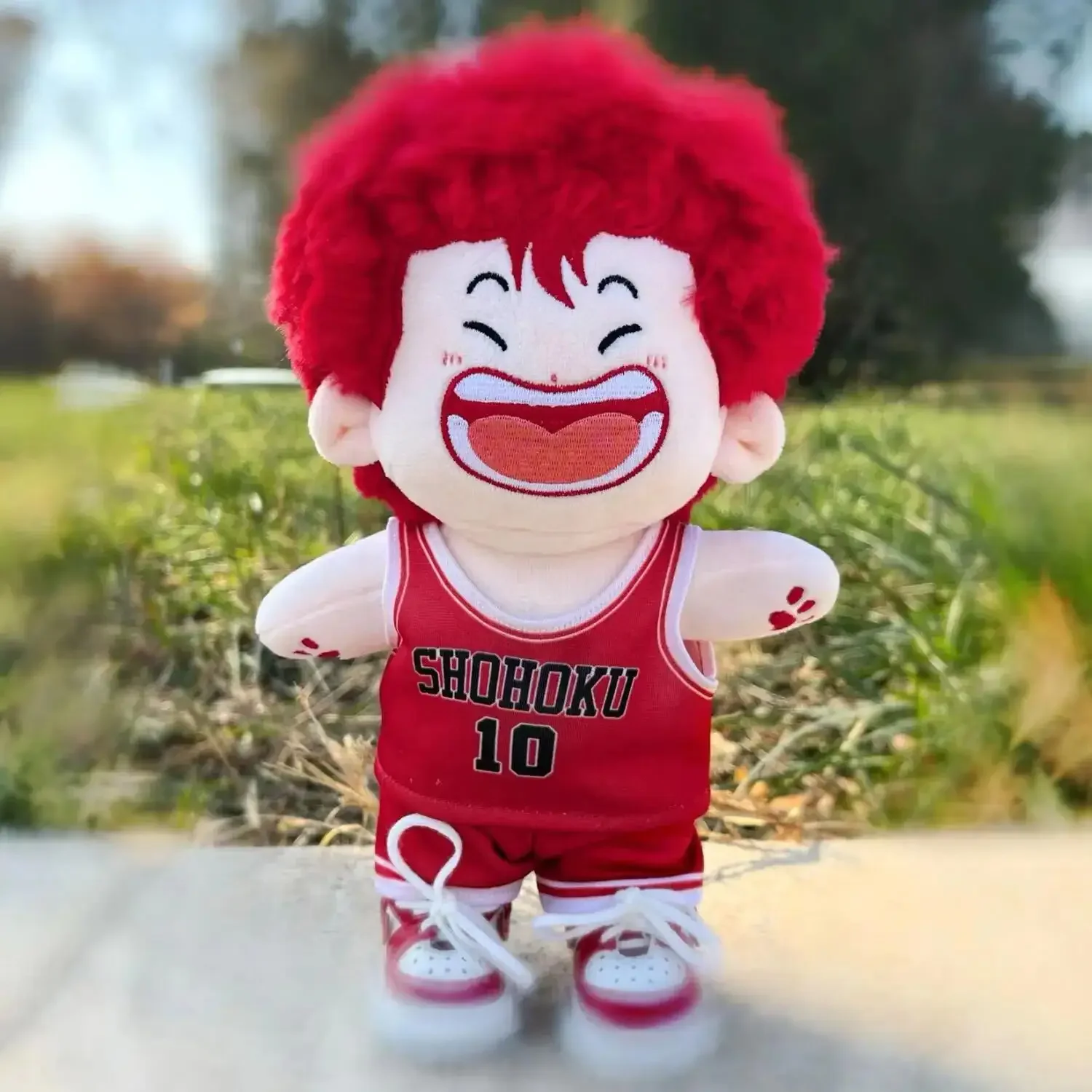 20CM Ava Anime Hanamichi Sakuragi Cosplay Puppet Figure Plush Doll Cartoon Clothes Dress Up Cotton Dolls Children Plush Toy Gift