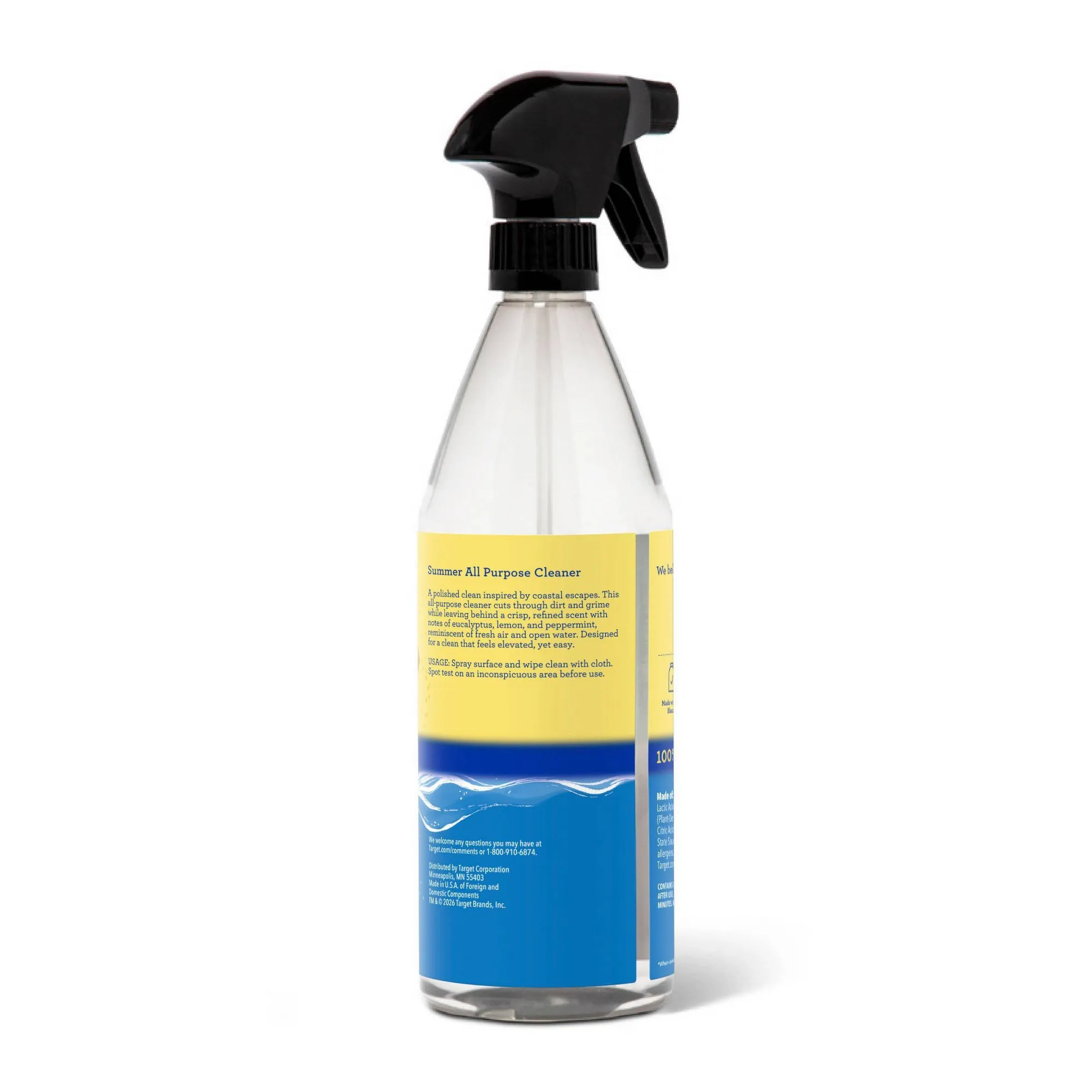 Limoncello Citrus All-Purpose Cleaner Spray, Fresh Lemon Zest Scent For Kitchen Bathroom Home Surface Care