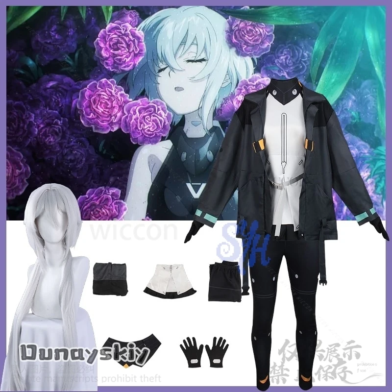 أنيمي Synduality تأثيري نوير زي الشرير معطف أسود السراويل Y2K الفتيات موضة هالوين عيد الميلاد كرنفال حفلة كوس تمويه #1