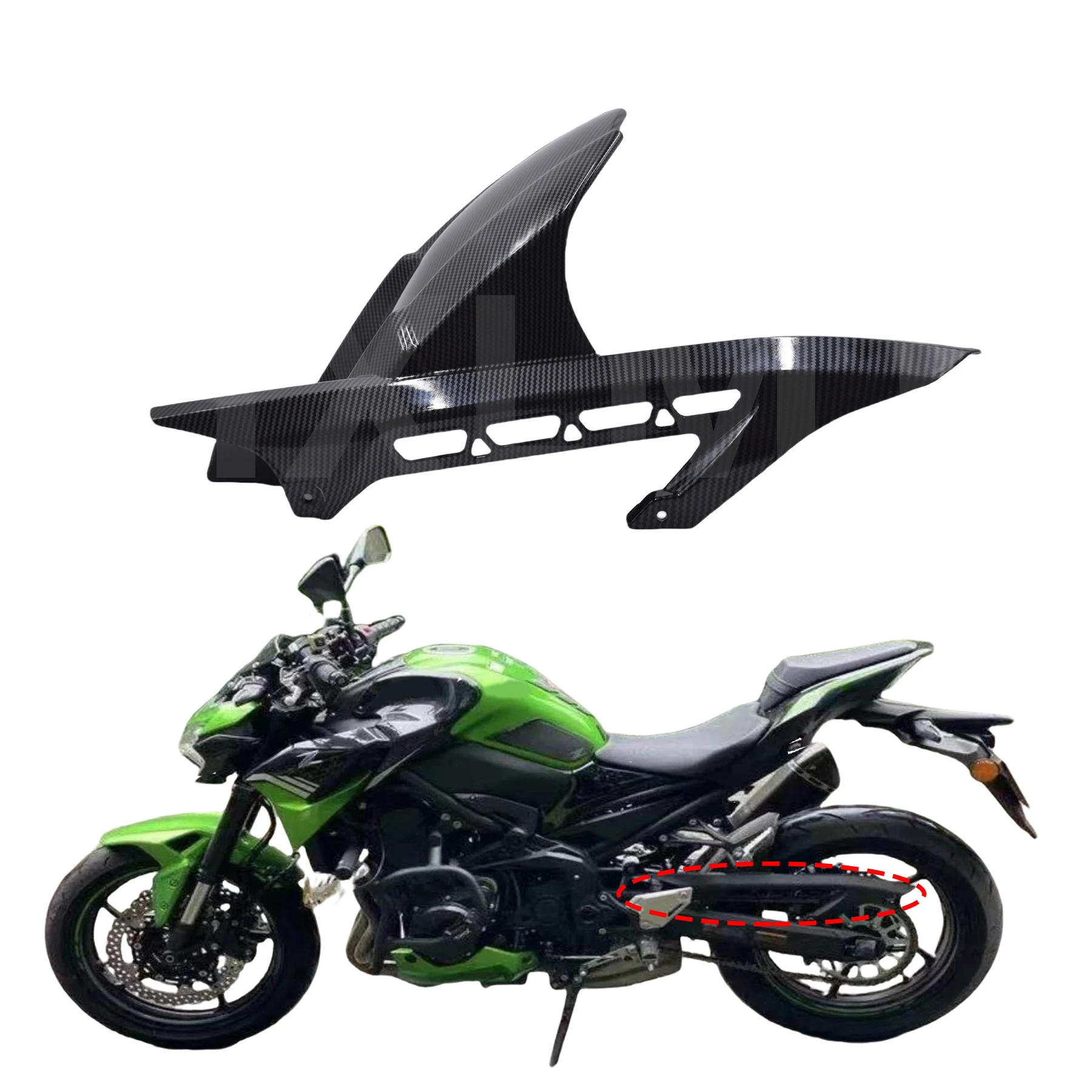 

Z900 Z900RS Rear Fender Mudguard For Kawasaki Z 900 RS 2018-2024 2022 Motorcycle Hugger Flap Splash Guard Mudflap Accessories