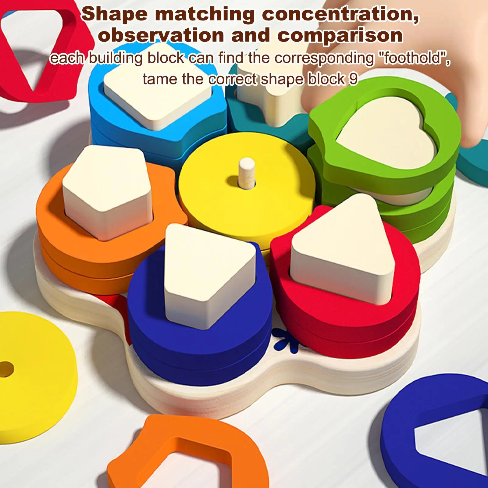 Clasificador de formas y colores de madera, juguetes, clasificador de formas, Color y forma, forma geométrica, reconocimiento de Color, caja de clasificación, juego temprano