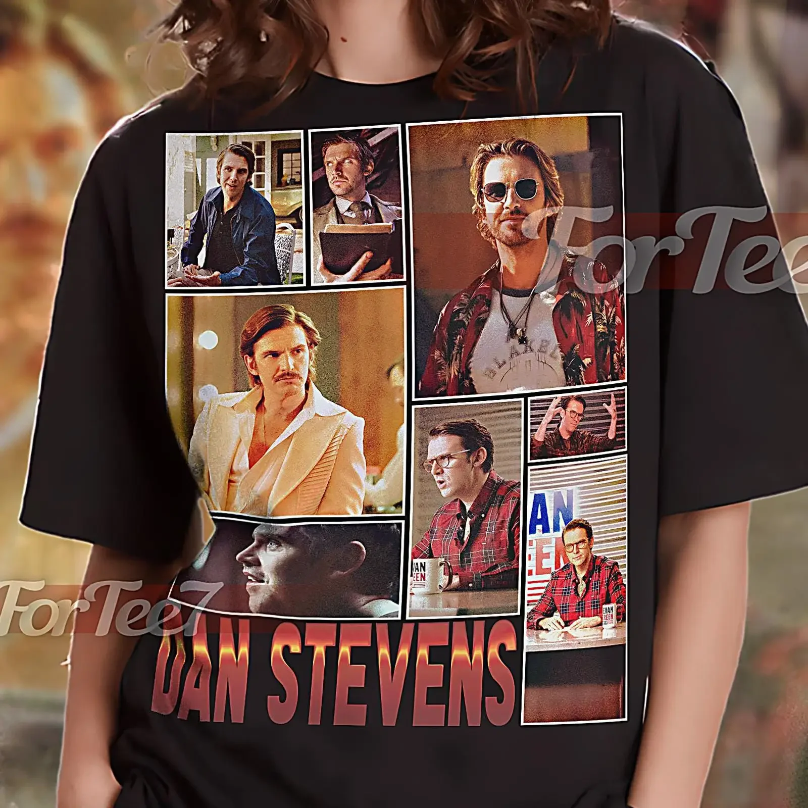 DAN STEVENS Vintage T Shirt Homage Fan Retro 90s Sweater Merch saf vintage Washed designer clothes streetwear Comfortable